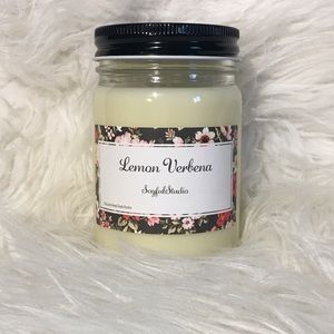 Lemon Verbena scented soy candle